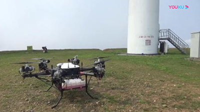 常鋒無人機清洗風力發(fā)電機